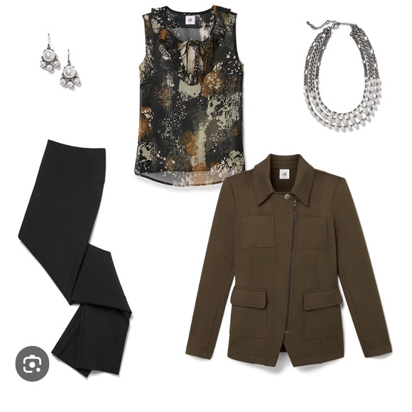 cabi NWOT Incandescent Top, Burst Print, MEDIUM, Fall 21 - Picture 3 of 3